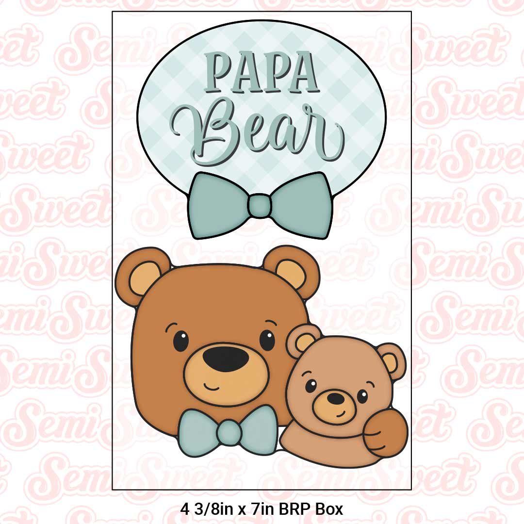 Papa Bear Hug Cookie Cutter