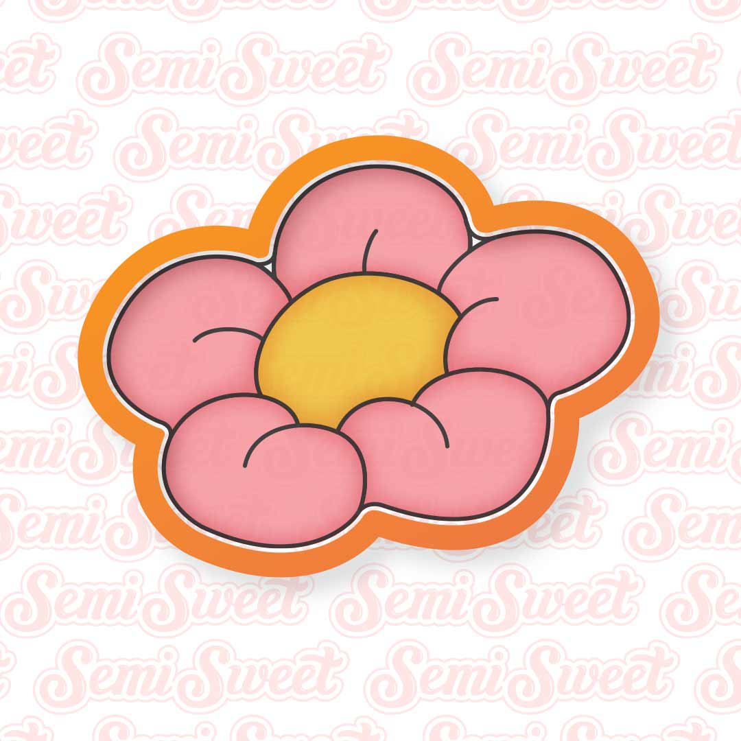 Isolated Daisy Cookie Cutter | Semi Sweet Designs