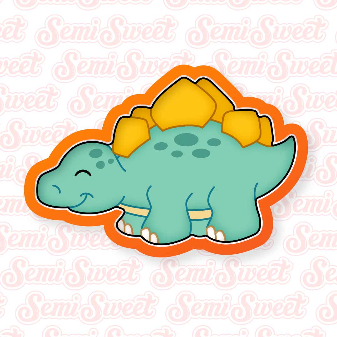 Stegosaurus Dinosaur Cookie Cutter | Semi Sweet Designs