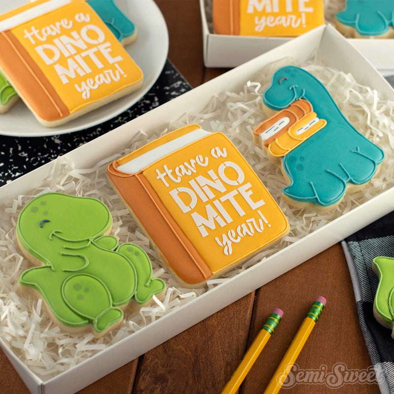Dinosaur Book Cookie Cutter Set