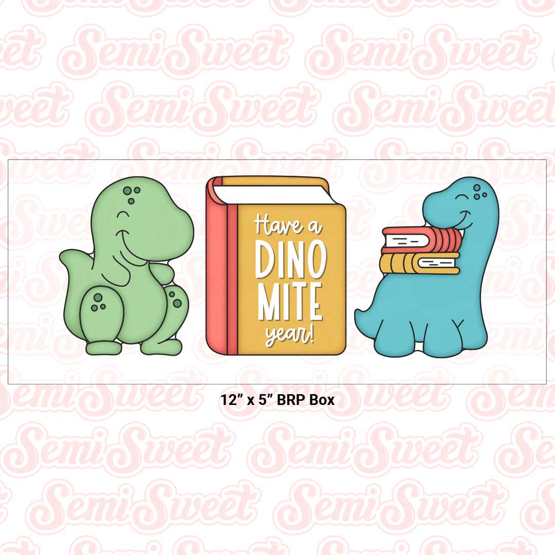 Dinosaur Book Cookie Cutter Set