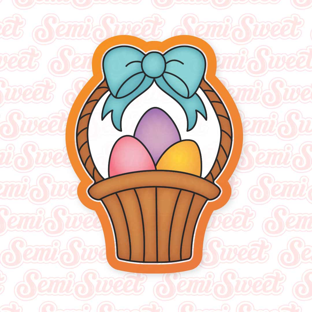 Easter Basket Cookie Cutter | Semi Sweet Designs