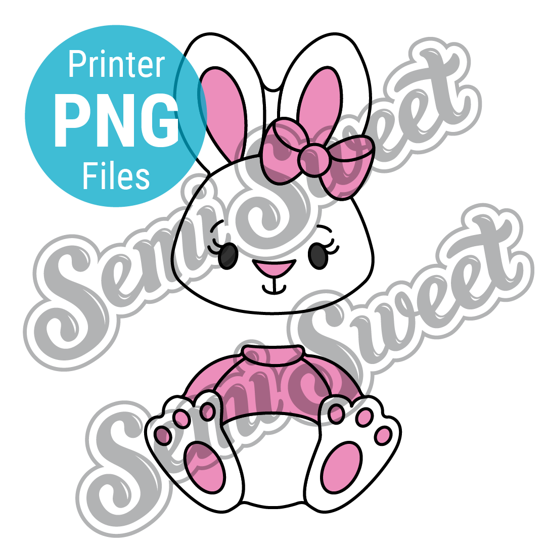 2-Piece Easter Bunny Girl - PNG Images | Semi Sweet Designs