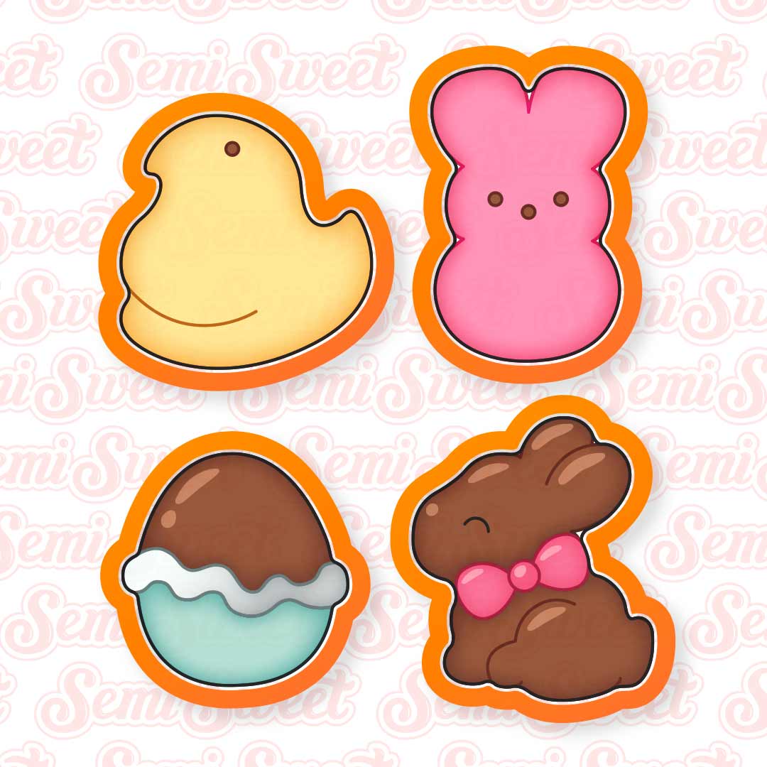 Easter Candy Cookie Cutter Set | Semi Sweet Designs