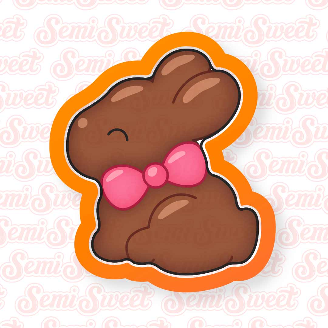 Chubby Chocolate Bunny Cookie Cutter