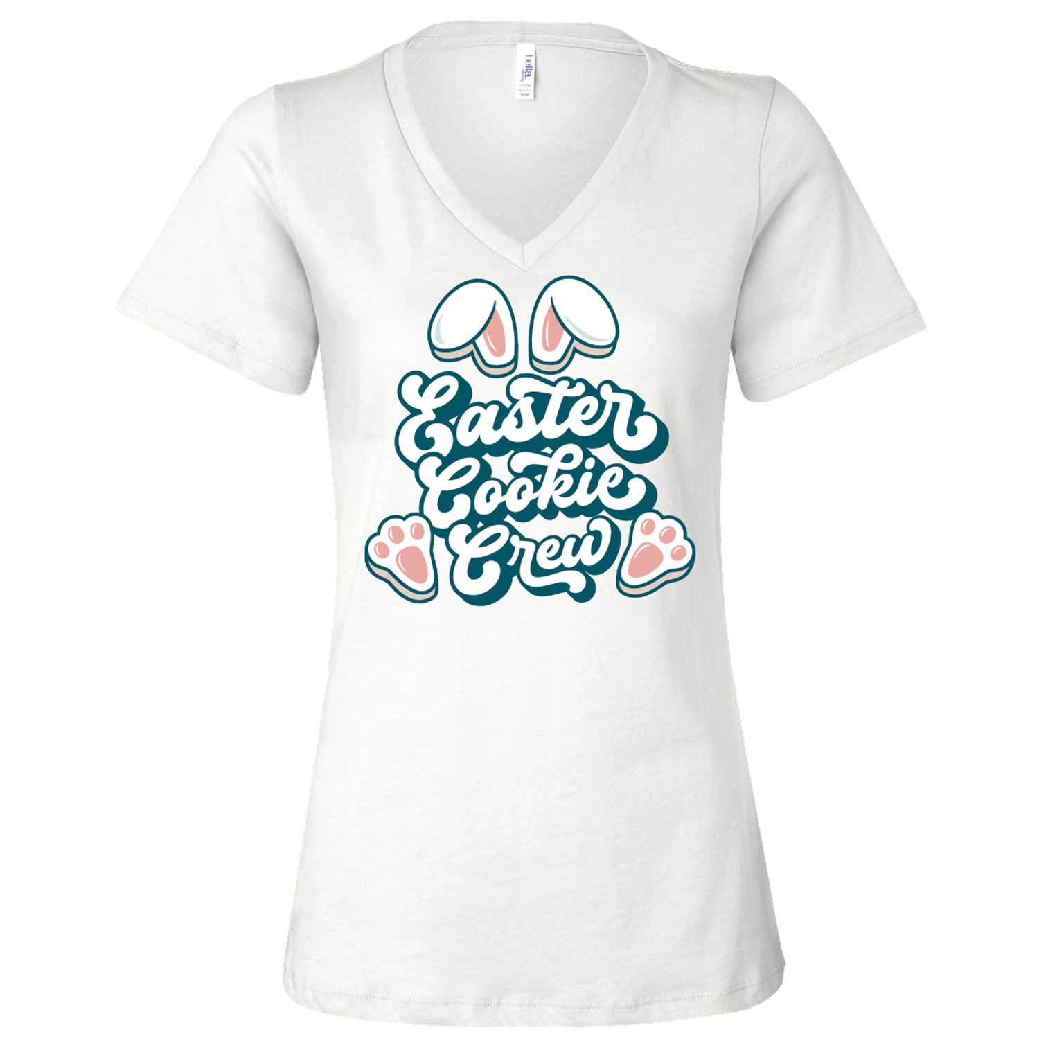 Easter Cookie Crew Ladies V-Neck T-Shirt