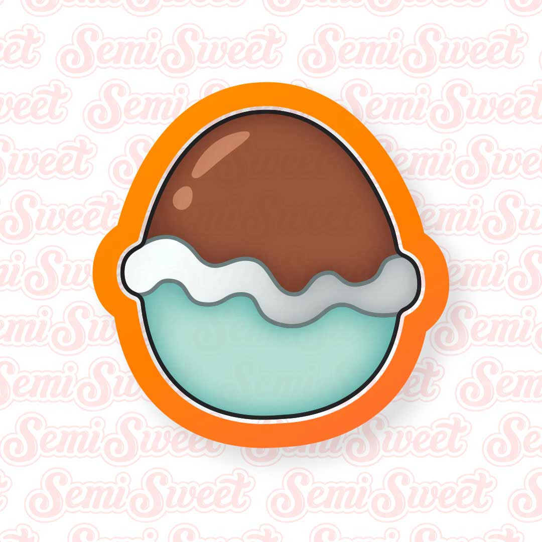 Chocolate Egg Cookie Cutter | Semi Sweet Designs