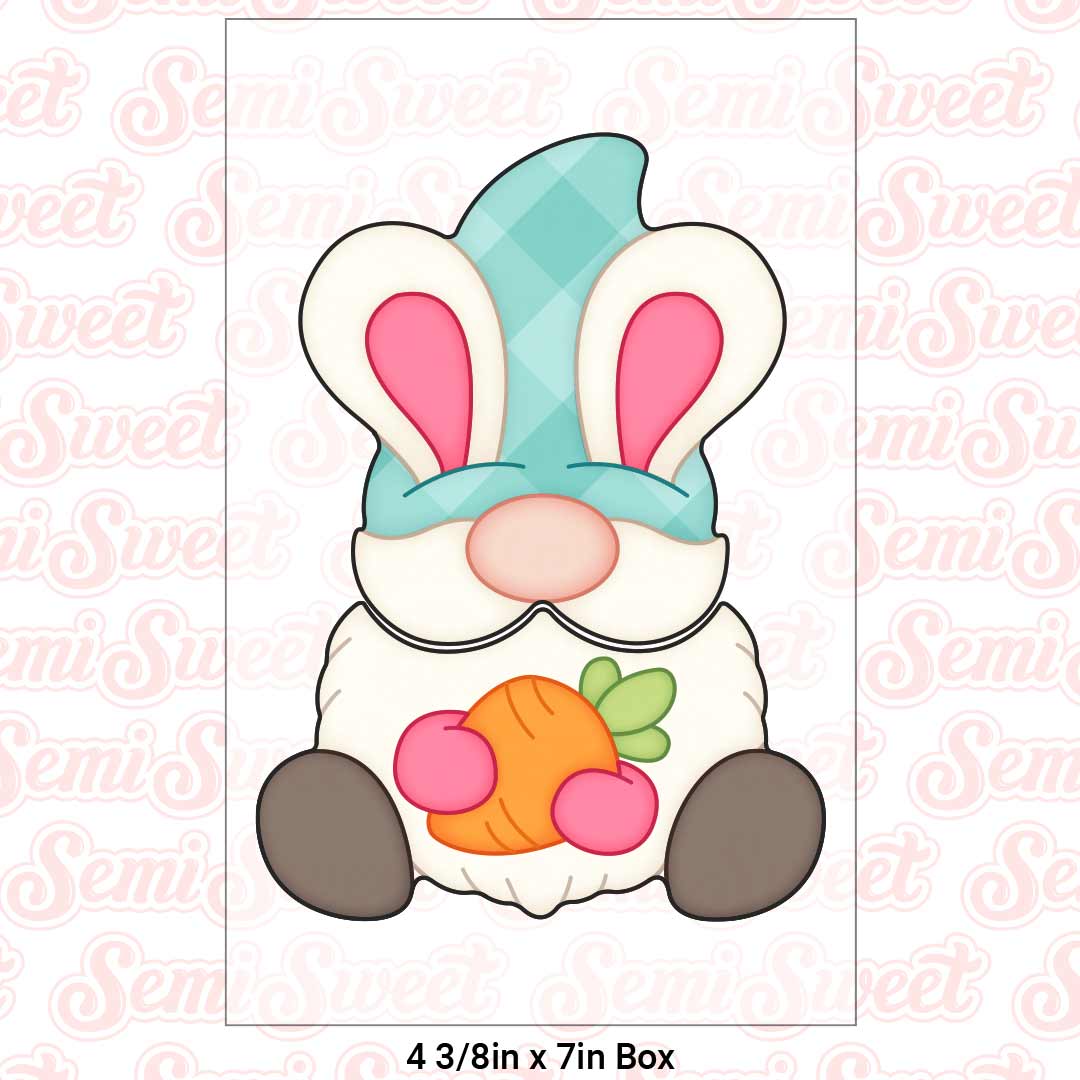 2-Piece Sitting Easter Gnome Cookie Cutter Set