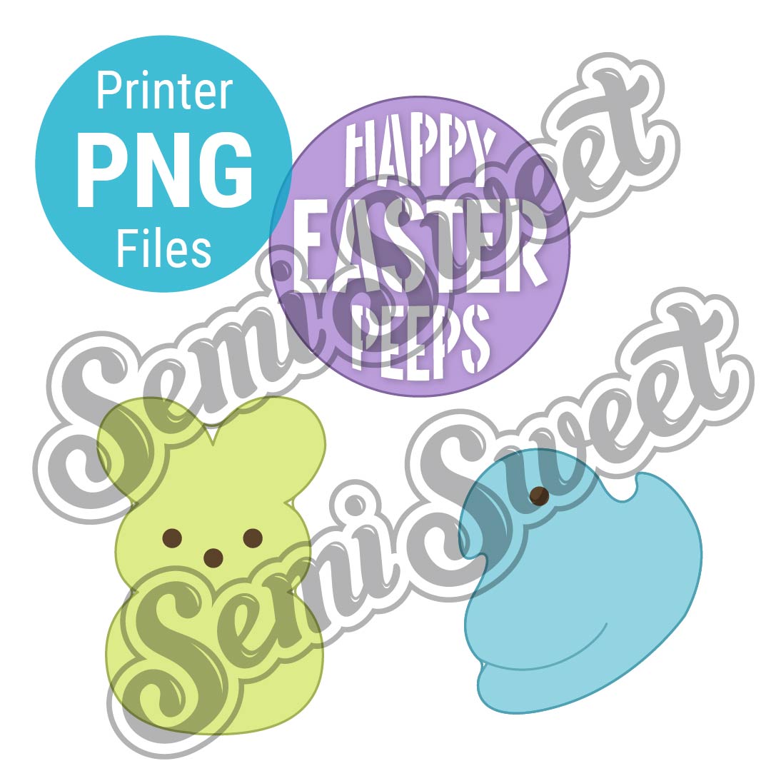 Easter Marshmallow Platter Set - PNG Images made by Semi Sweet Designs