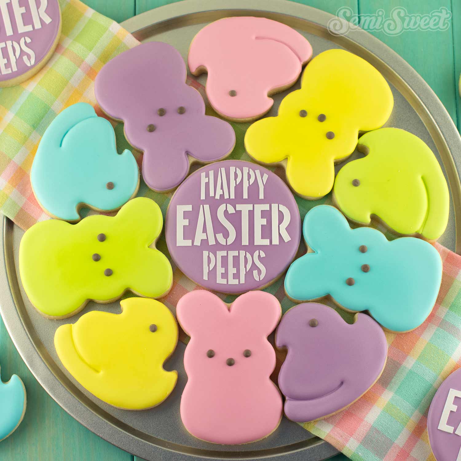 Easter Marshmallow Cookie Cutter Platter Set