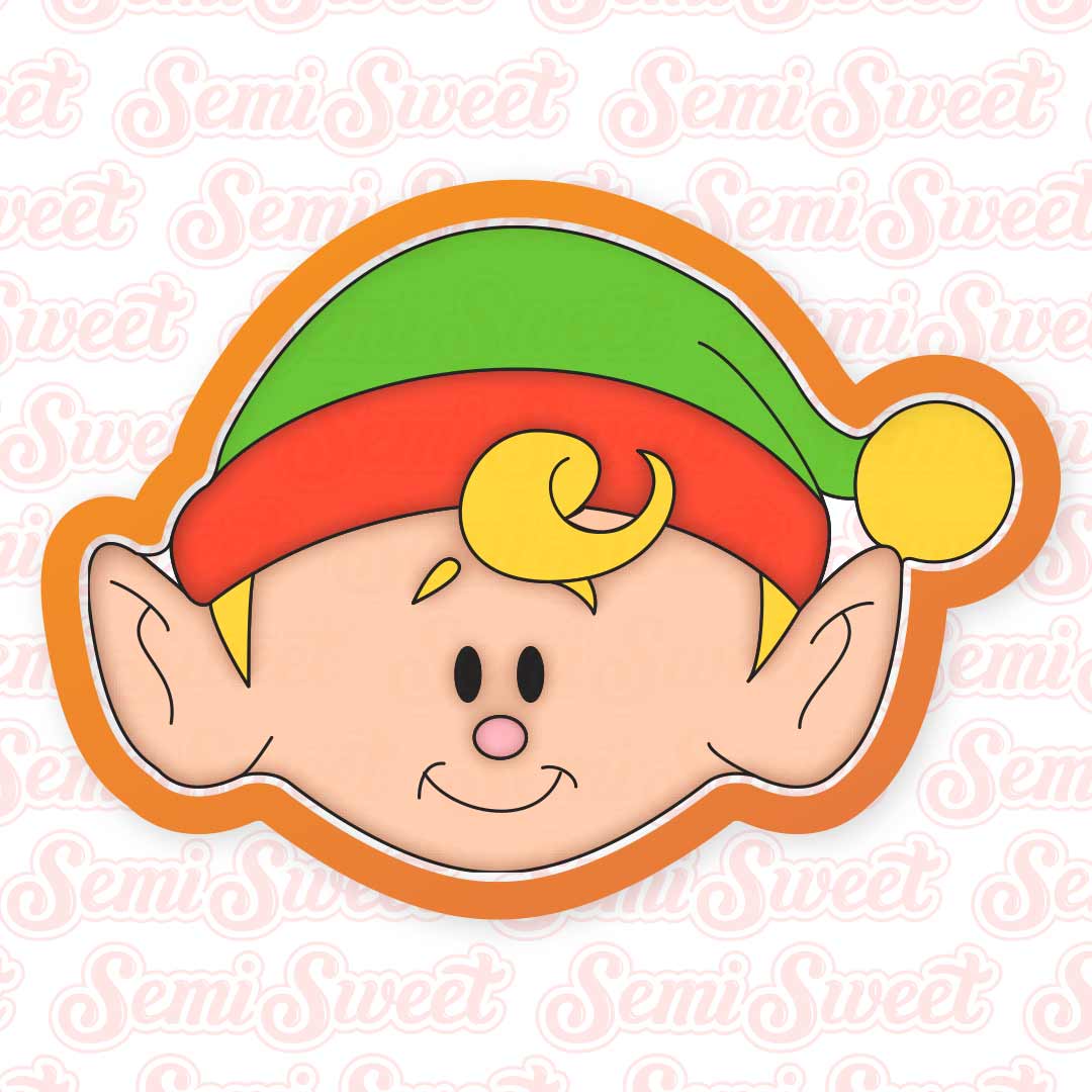 Elf Head Cookie Cutter | Semi Sweet Designs