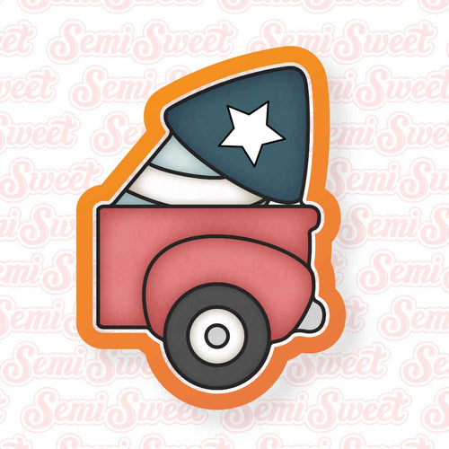 Firework Truck Back Only Cookie Cutter