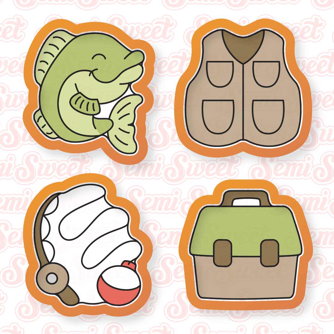fishing cookie cutter set