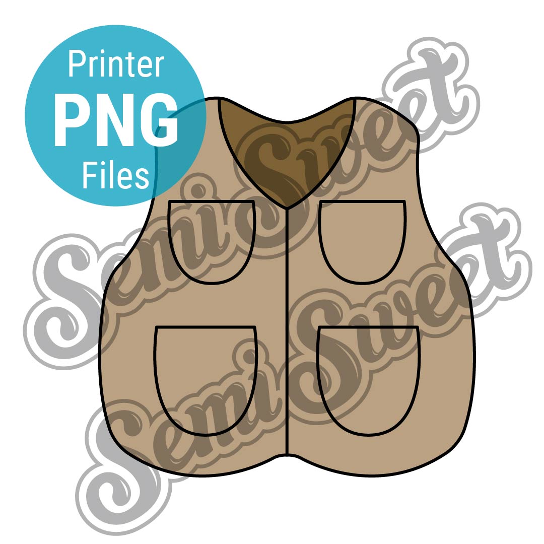 Fishing Vest - PNG Images | Semi Sweet Designs