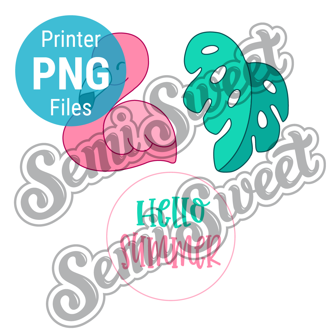 Flamingo Platter Set - PNG Images | Semi Sweet Designs