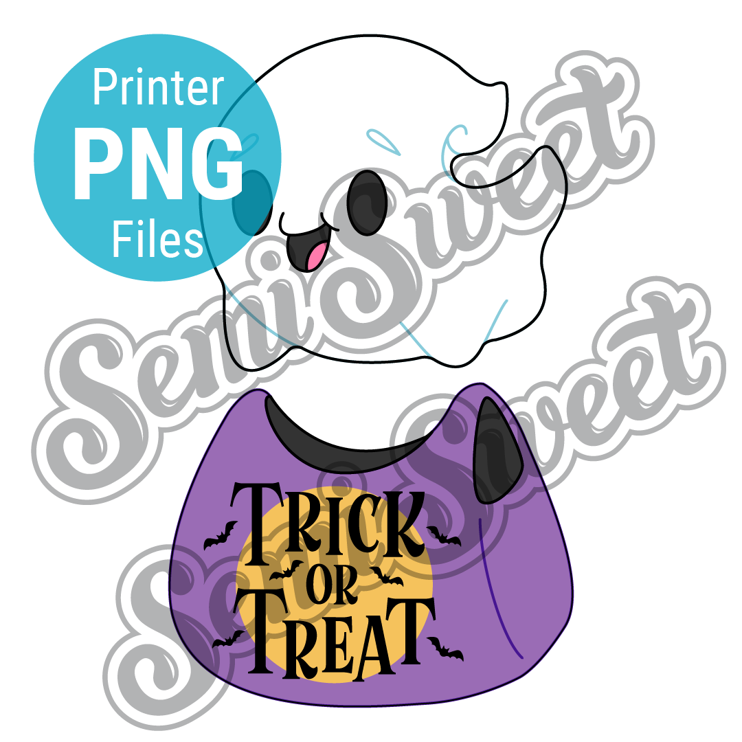 2-Piece Flying Ghost Set - PNG Images | Semi Sweet Designs