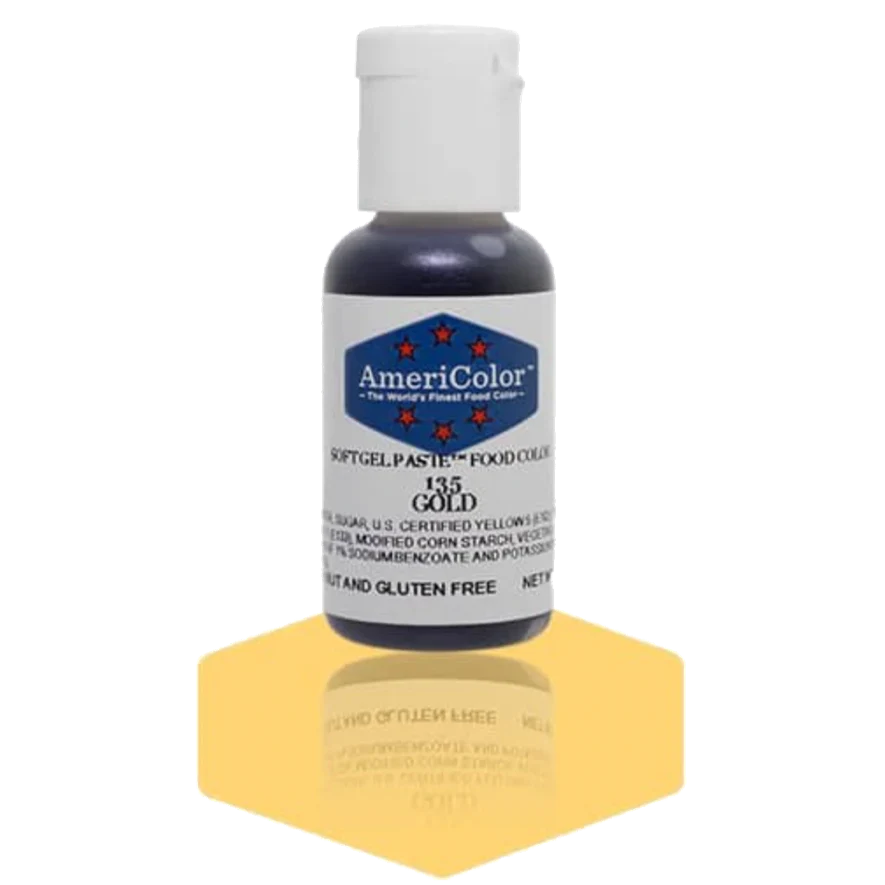 Americolor Soft Gel Paste - Gold - Food Coloring