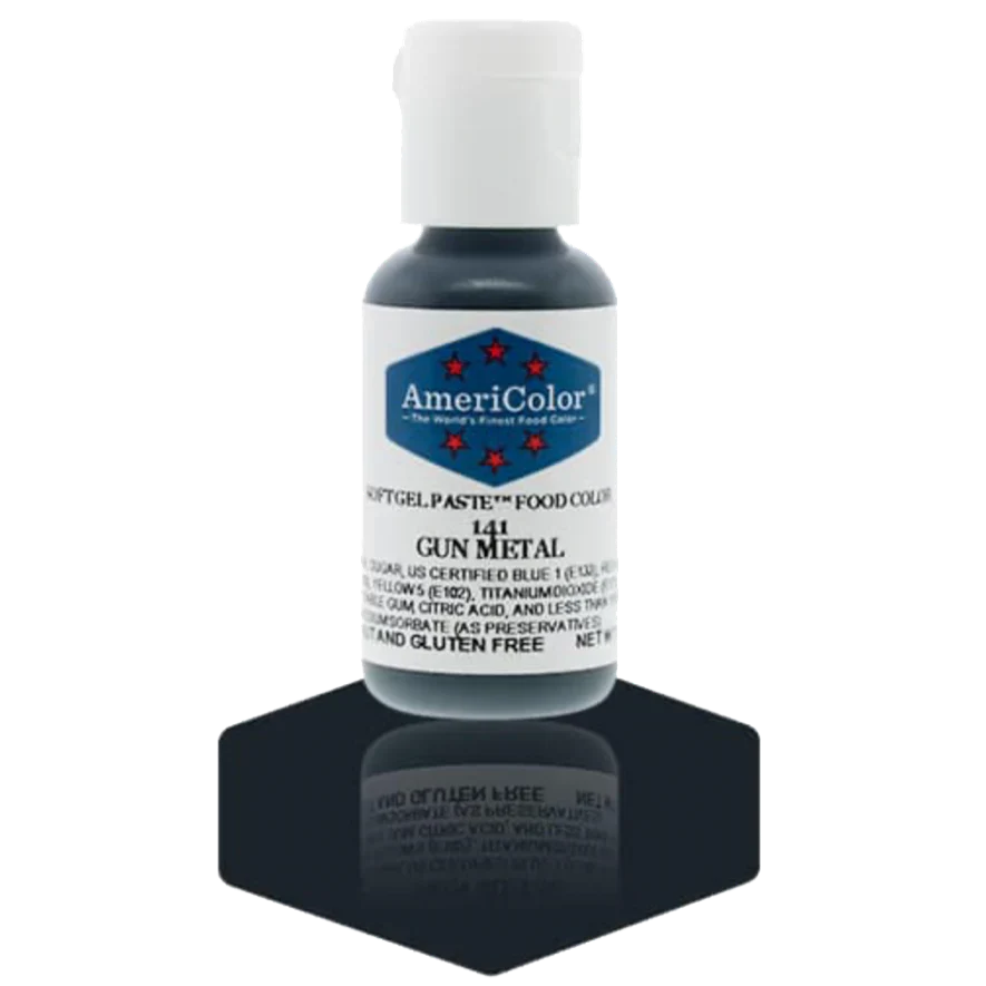 Americolor Soft Gel Paste - Gunmetal - Food Coloring