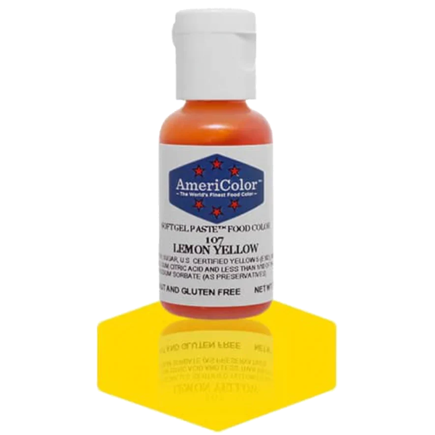 Americolor Soft Gel Paste - Lemon Yellow - Food Coloring
