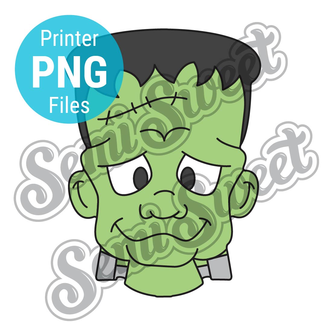 Frankenstein Cookie Cutter - PNG Images | Semi Sweet Designs