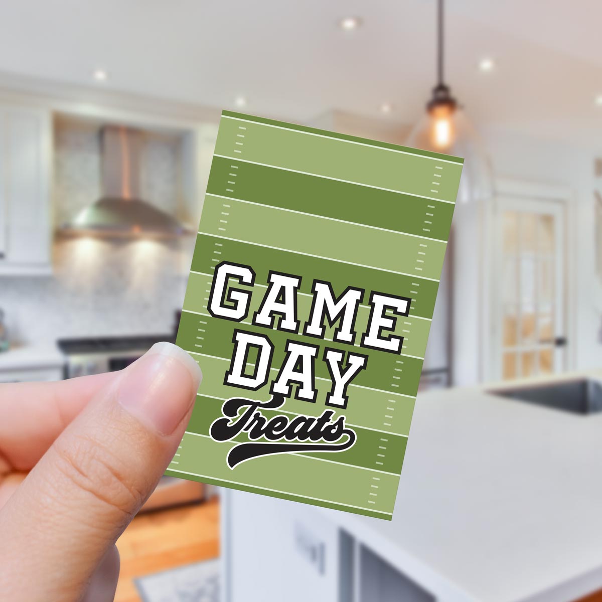 Football Cookie Tag Game Day Treats