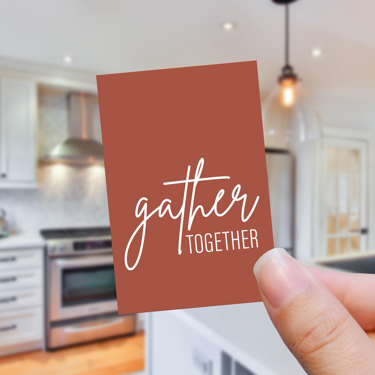 Thanksgiving cookie tag Gather Together