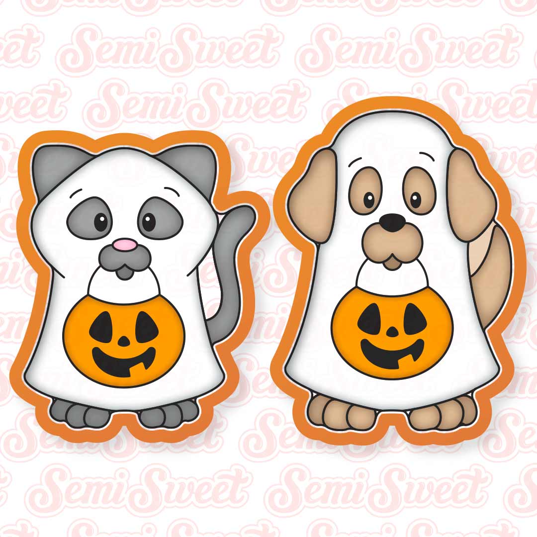 Ghost Dog & Cat Cookie Cutter Set