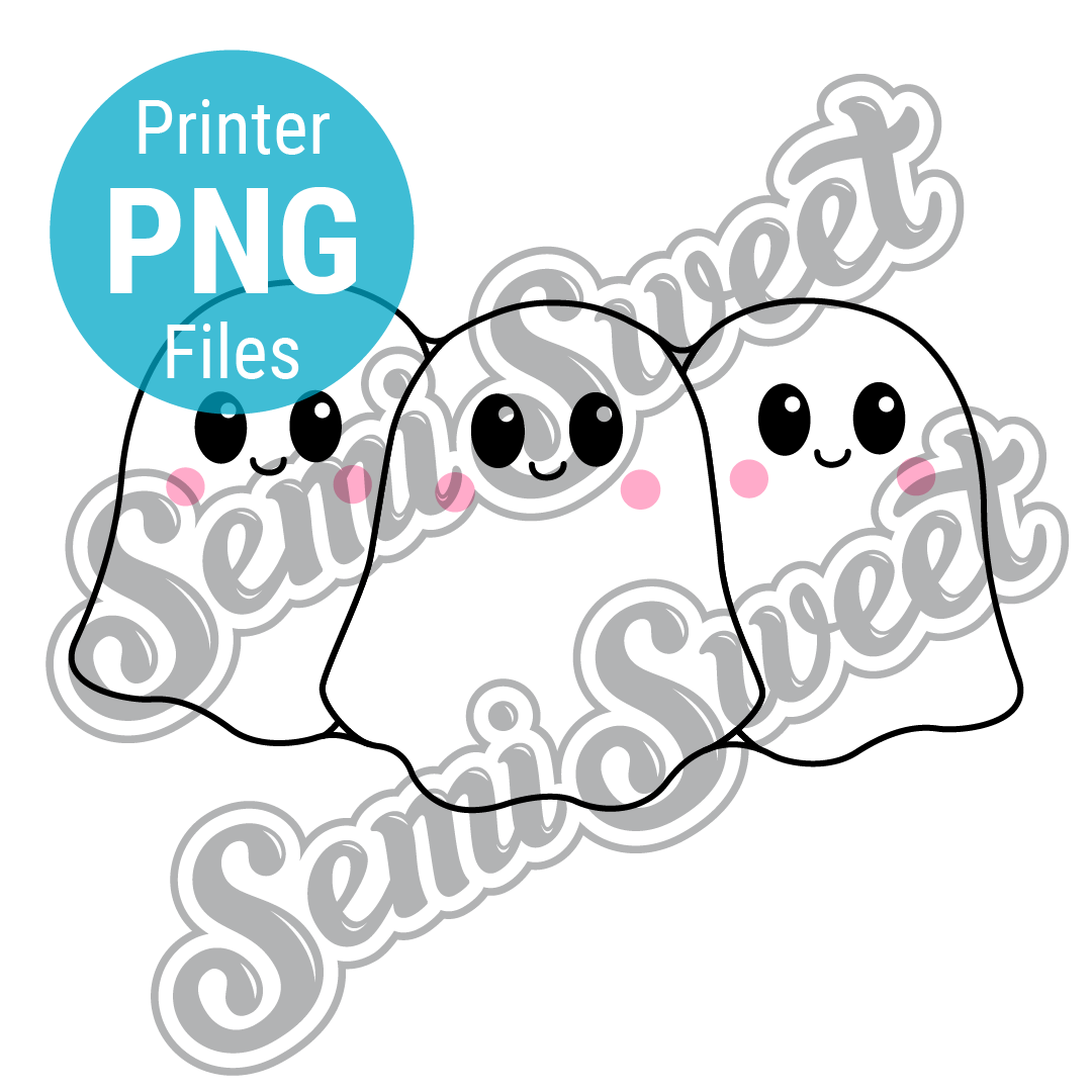 Ghost Trio - PNG Images | Semi Sweet Designs