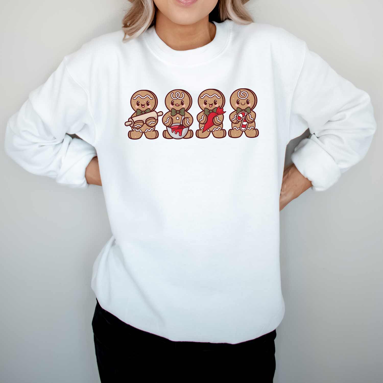 Cookie-Decorating Gingerbread Men Unisex Sweatshirt