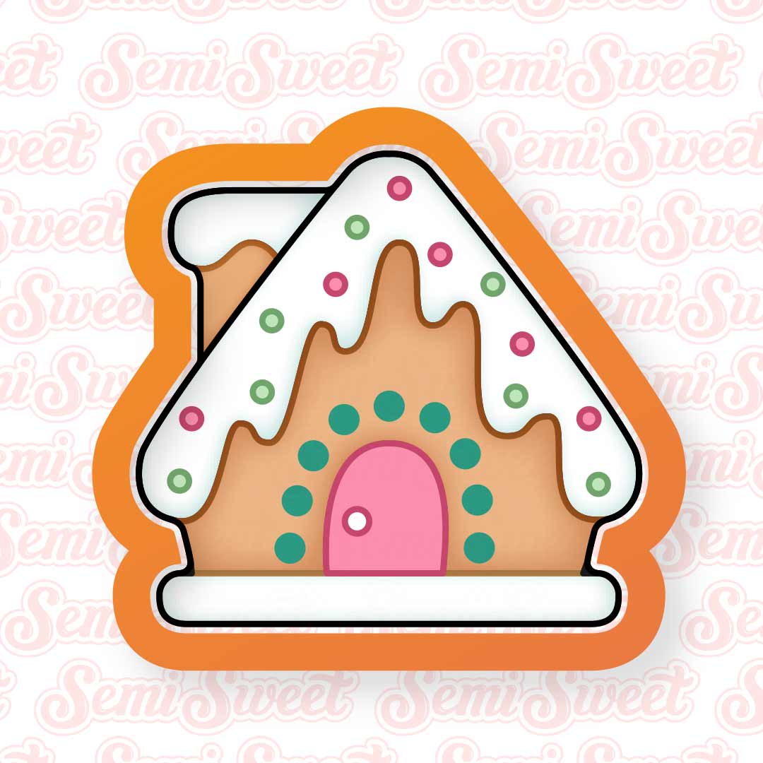 Christmas gingerbread house cookie cutter