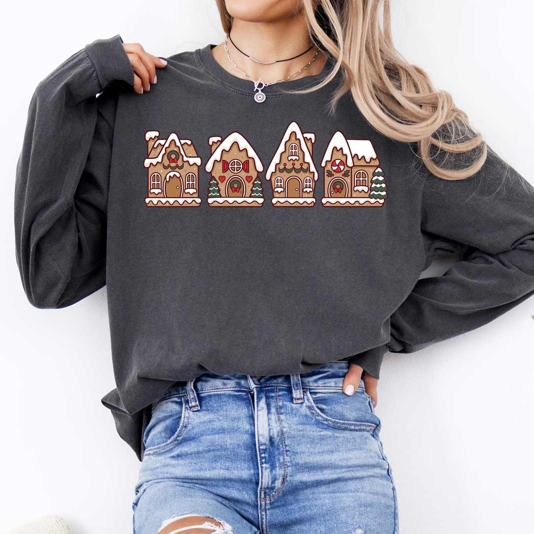 Gingerbread Village Unisex Long Sleeve T-Shirt