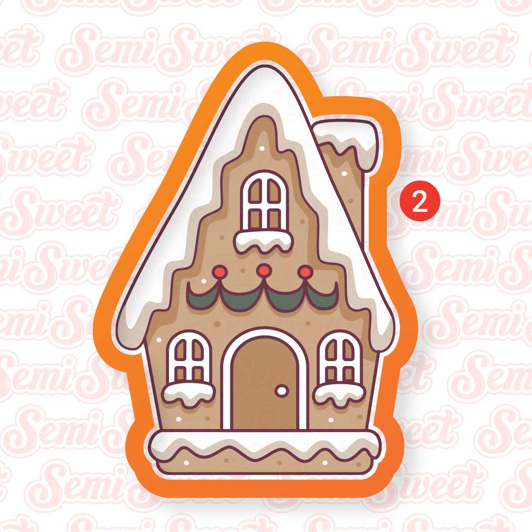 Gingerbread House 2 Cookie Cutter