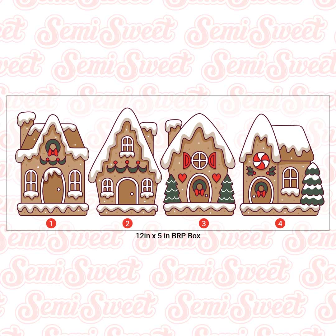 Gingerbread House Village Cookie Cutter Set