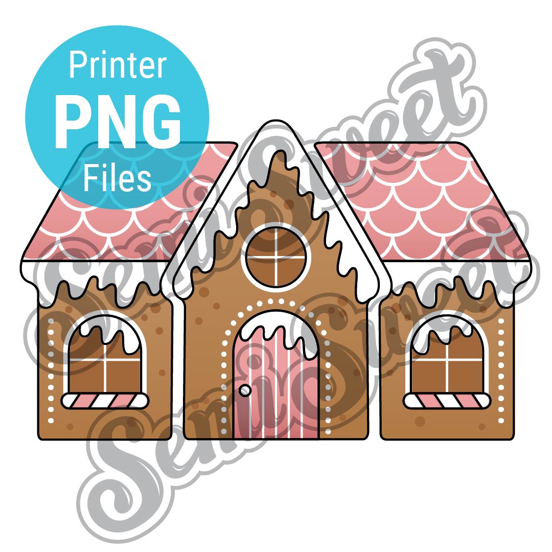 Gingerbread House Cookie Cutter Set - PNG Images | Semi Sweet Designs