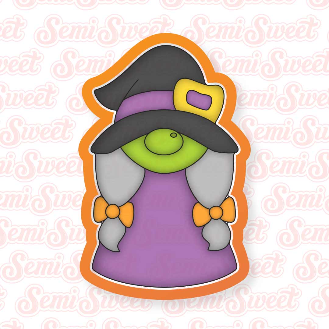 Gnome Witch Cookie Cutter | Semi Sweet Designs