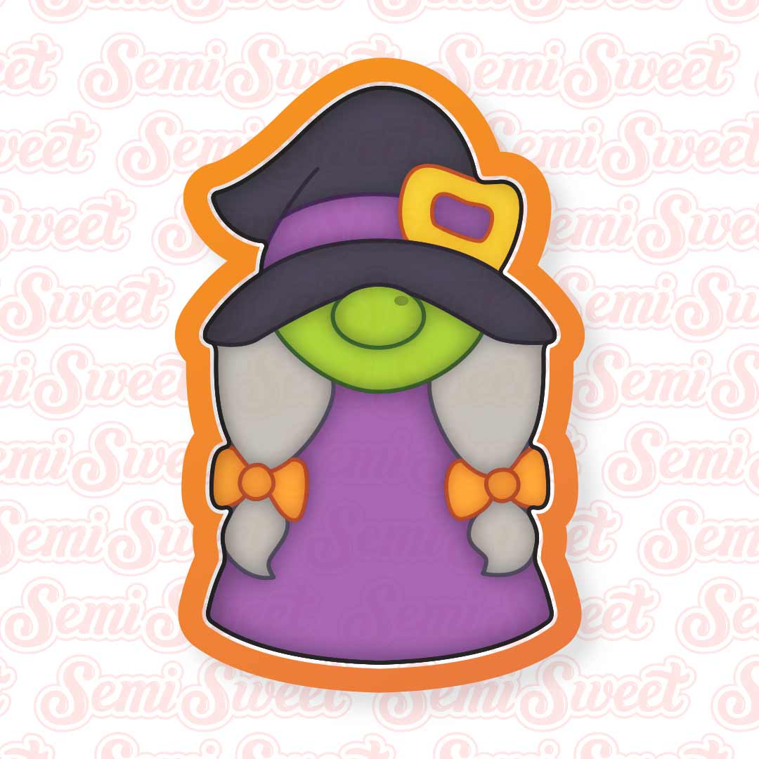 Gnome Witch Cookie Cutter | Semi Sweet Designs