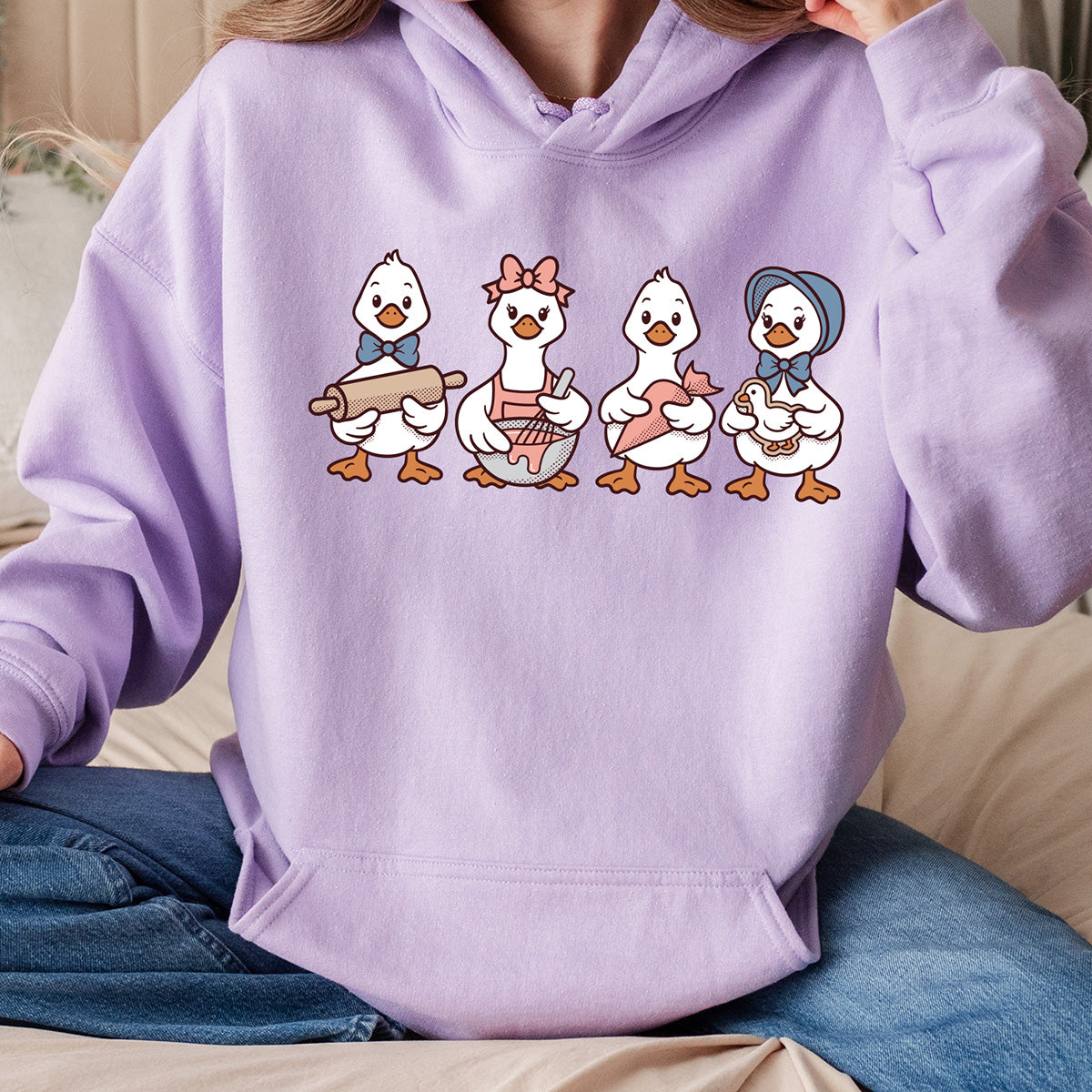 Cookie Decorating Geese Unisex Hoodie