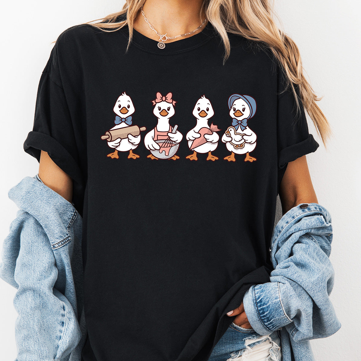 Cookie Decorating Geese Unisex T-Shirt