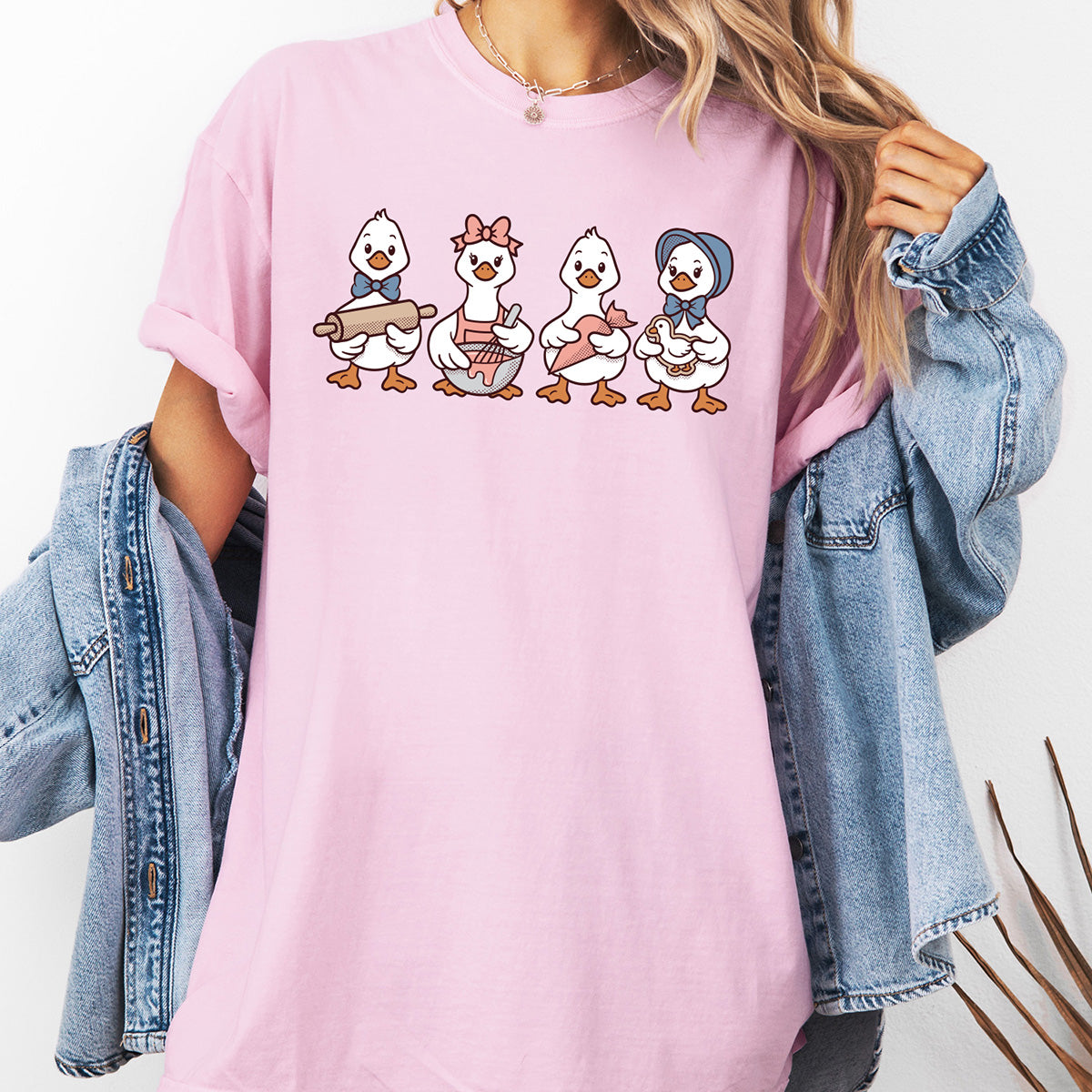 Cookie Decorating Geese Unisex T-Shirt