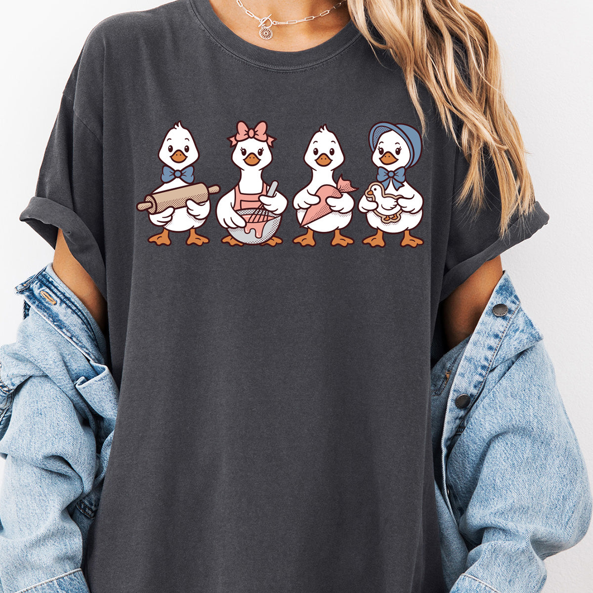 Cookie Decorating Geese Unisex T-Shirt