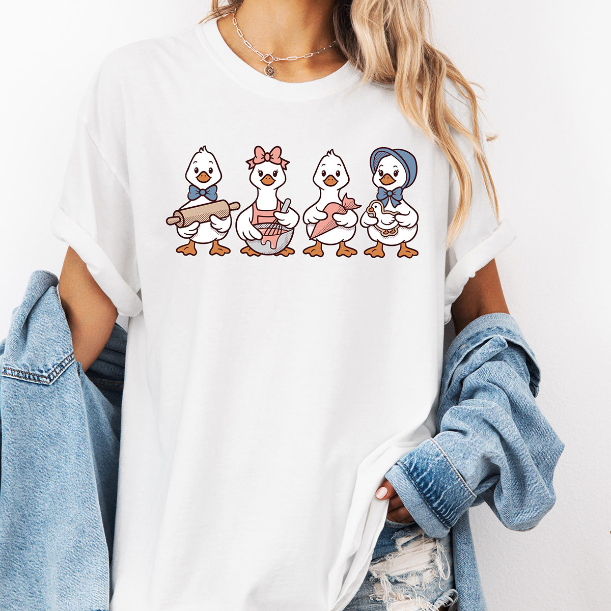 Cookie Decorating Geese Unisex T-Shirt