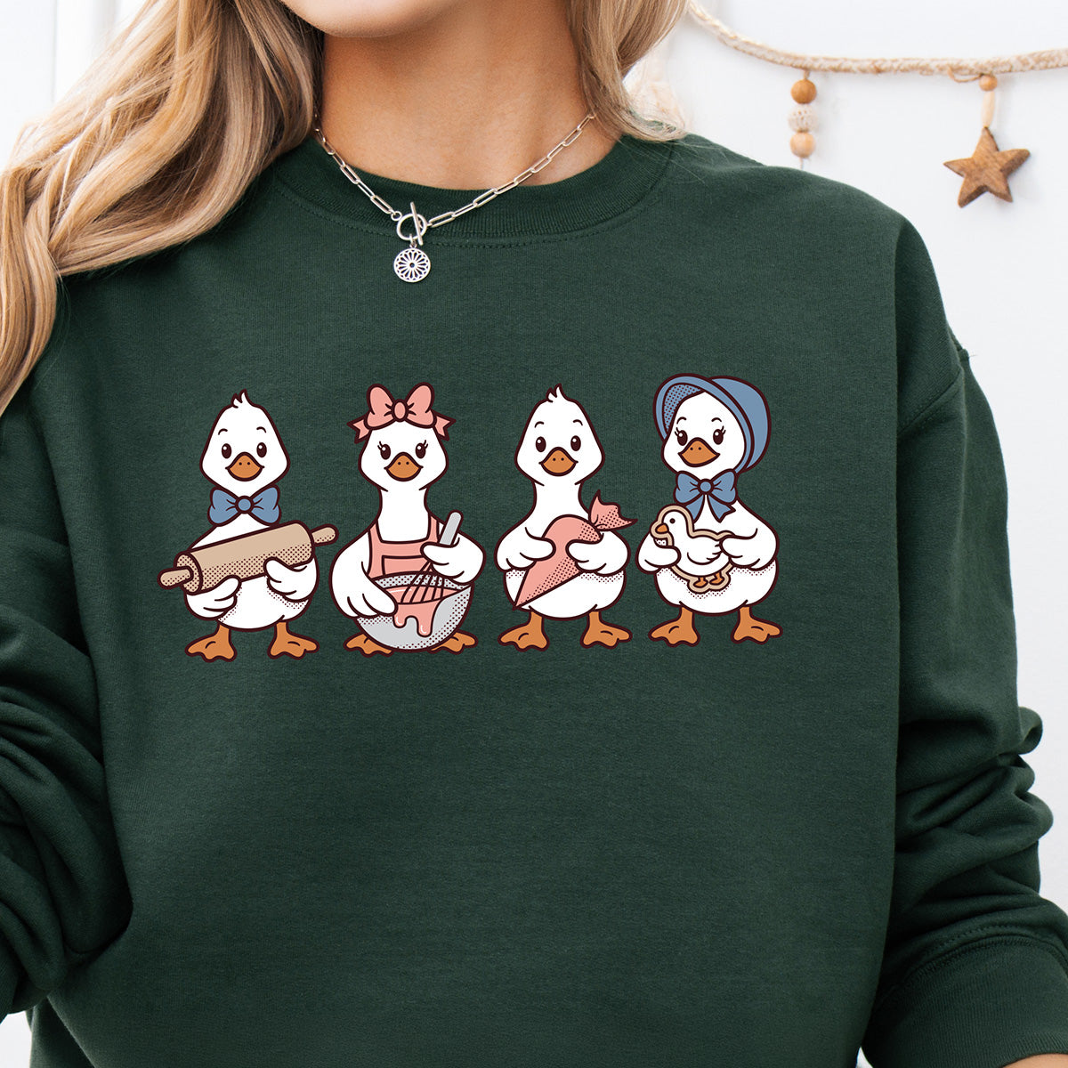 Cookie Decorating Geese Unisex Sweatshirt