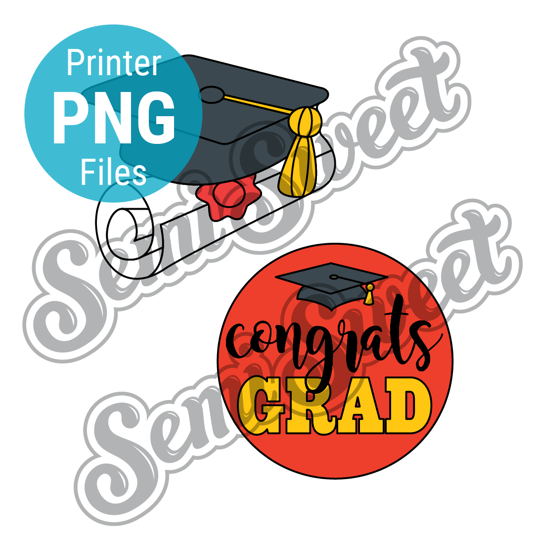 Graduation Platter Set - PNG Images | Semi Sweet Designs