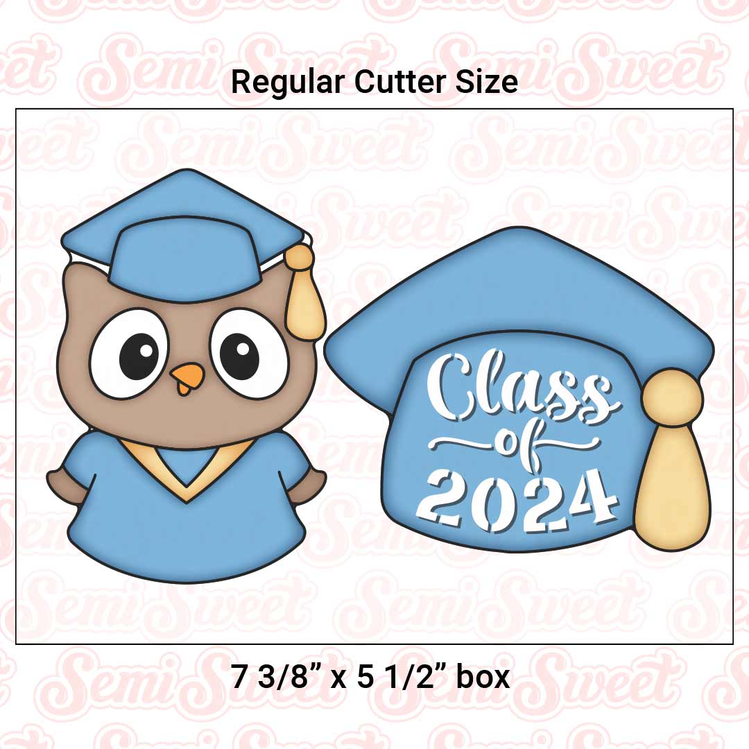 Single Graduation Owl Cookie Cutter