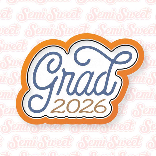 Grad Script with Year Cookie Cutter