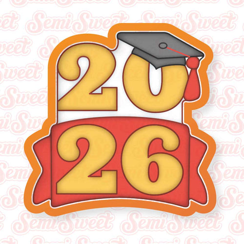 Grad Year Banner Cookie Cutter