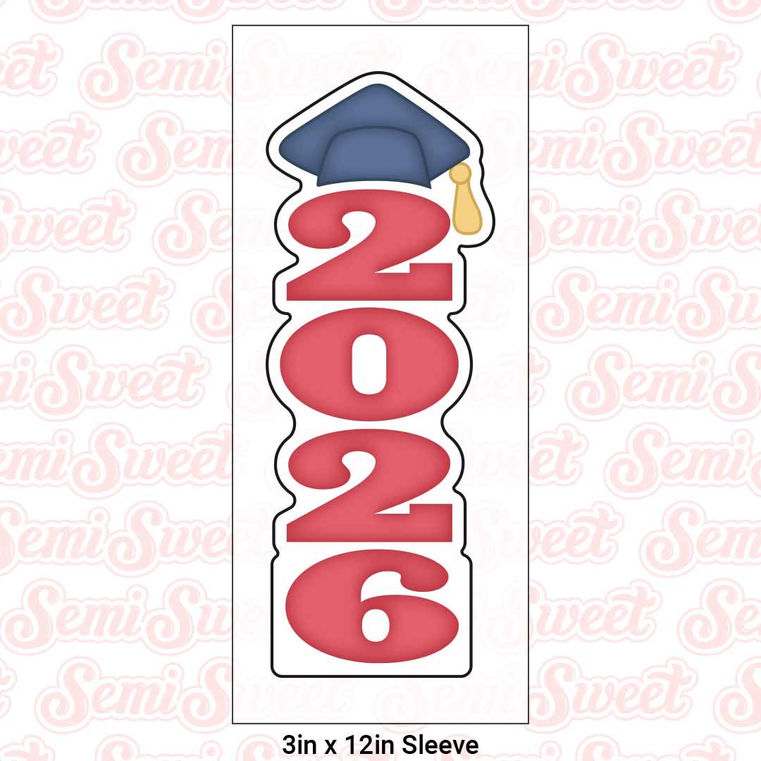 Grad Year Stack Cookie Cutter