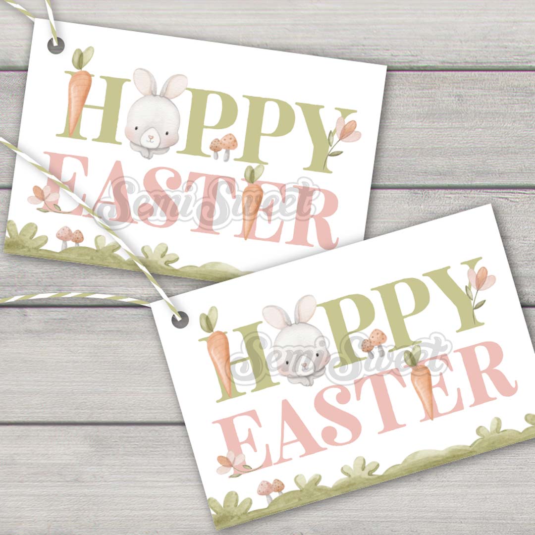 Hoppy Easter Printable Tag