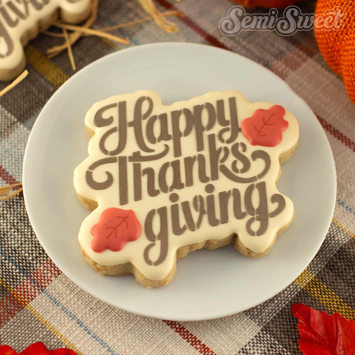 Happy Thanksgiving Cookie Cutter & Stencil Bundle