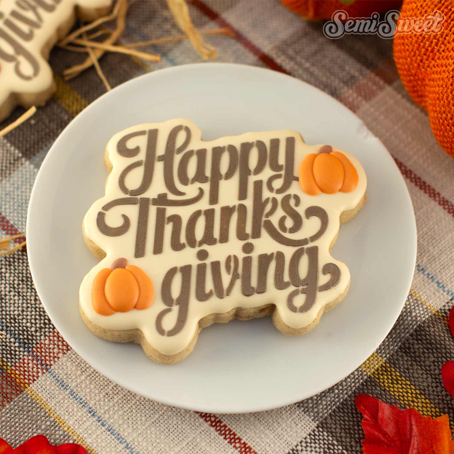 Happy Thanksgiving Cookie Cutter & Stencil Bundle